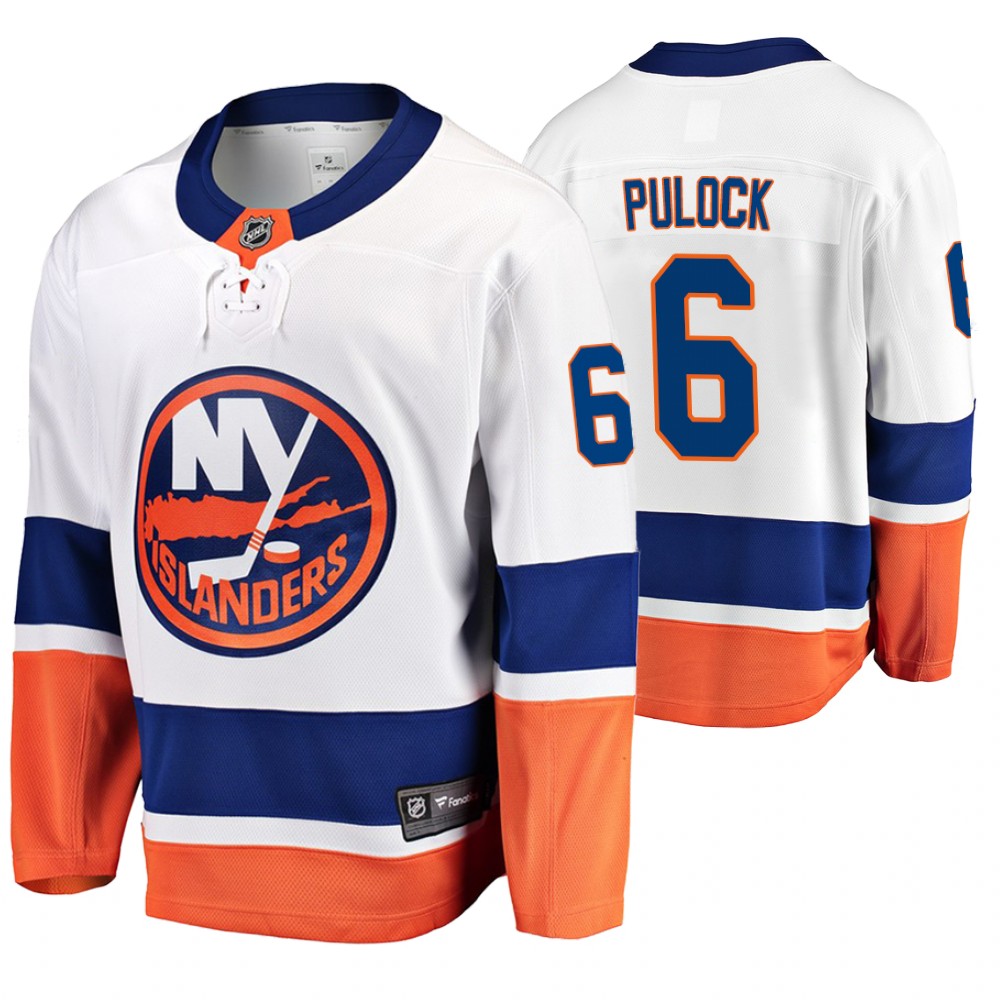 Men's Islanders #6 Ryan Pulock Fanatics Branded Away Breakaway Jersey White