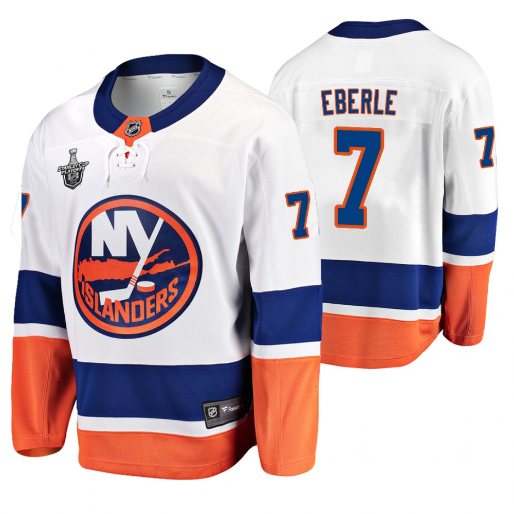 Men's Islanders #7 Jordan Eberle Stanley Cup Playoffs Away Jersey
