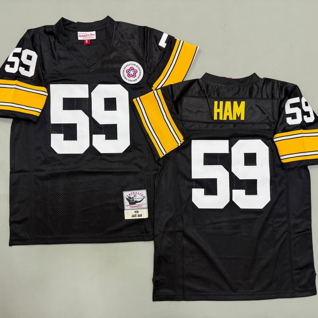 Men's Jack Ham Black Pittsburgh Steelers