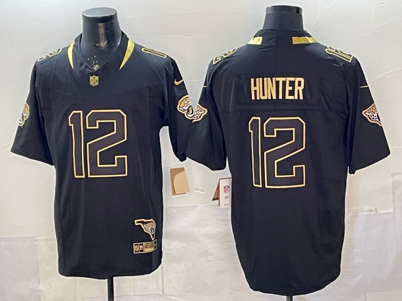Men's Jacksonville Jaguars #12 Travis Hunter  Football Stitched Jersey