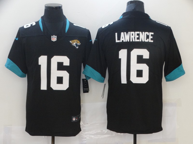 Men's Jacksonville Jaguars #16 Trevor Lawrence Nike Black Vapor Untouchable Jersey