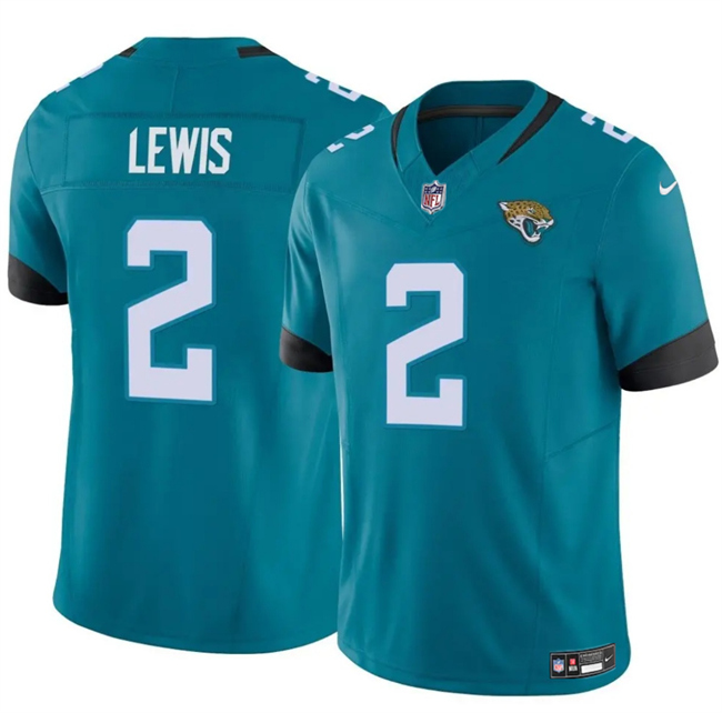 Men's Jacksonville Jaguars #2 Jourdan Lewis Teal 2025 F.U.S.E. Vapor Untouchable Limited Football Stitched Jersey