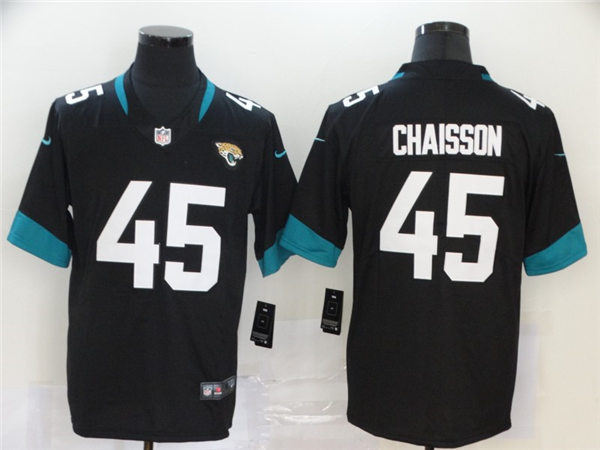 Men's Jacksonville Jaguars #45 K'Lavon Chaisson Nike Black Vapor Untouchable Jersey