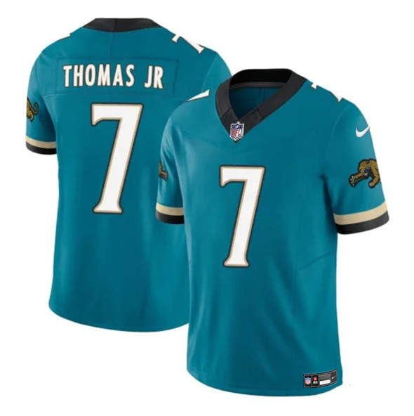 Men's Jacksonville Jaguars #7 Brian Thomas Jr Teal 2025 F.U.S.E. Prowler Throwback Vapor Untouchable Football Stitched Jersey