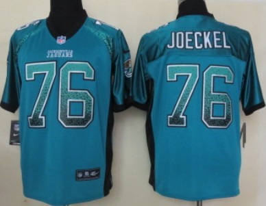Men's Jacksonville Jaguars #76 Luke Joeckel 2013 Nike Drift Fashion Green Elite Jersey