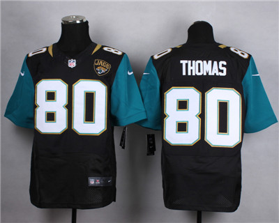 Men's Jacksonville Jaguars #80 Julius Thomas 2013 Black Nik Elite Jersey