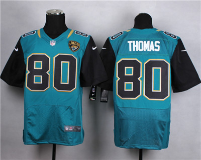 Men's Jacksonville Jaguars #80 Julius Thomas 2013 Green Nike Elite Jersey
