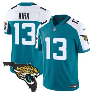 Men's Jacksonville Jaguars Florida Patch Vapor Jersey - All Stitched Christian Kirk    13