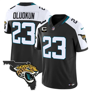 Men's Jacksonville Jaguars Florida Patch Vapor Jersey - All Stitched Foyesade Oluokun   23
