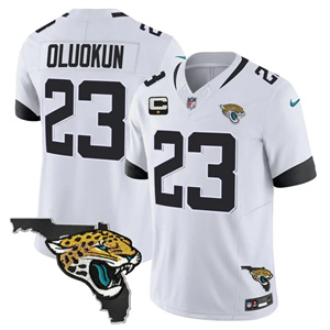Men's Jacksonville Jaguars Florida Patch Vapor Jersey - All Stitched Foyesade Oluokun#23
