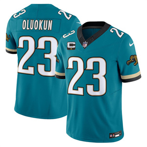 Men's Jacksonville Jaguars Florida Patch Vapor Jersey - All Stitched Foyesade Oluokun23