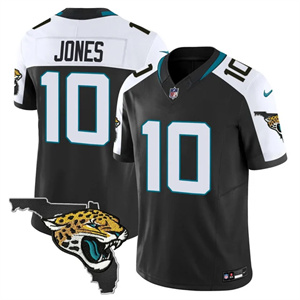 Men's Jacksonville Jaguars Florida Patch Vapor Jersey - All Stitched Mac Jones   10