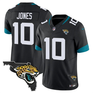 Men's Jacksonville Jaguars Florida Patch Vapor Jersey - All Stitched Mac Jones # 10