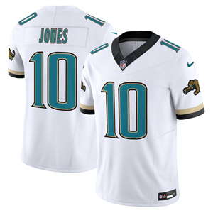 Men's Jacksonville Jaguars Florida Patch Vapor Jersey - All Stitched Mac Jones 10