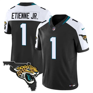 Men's Jacksonville Jaguars Florida Patch Vapor Jersey - All Stitched Travis Etienne Jr.   1