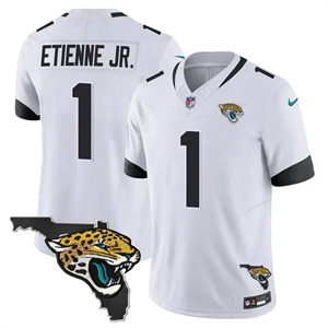 Men's Jacksonville Jaguars Florida Patch Vapor Jersey - All Stitched Travis Etienne Jr. #1