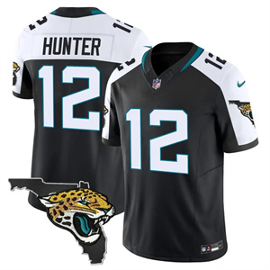 Men's Jacksonville Jaguars Florida Patch Vapor Jersey - All Stitched Travis Hunter    12