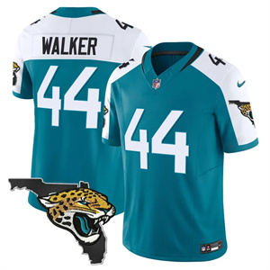 Men's Jacksonville Jaguars Florida Patch Vapor Jersey - All Stitched Travon Walker   44