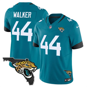 Men's Jacksonville Jaguars Florida Patch Vapor Jersey - All Stitched Travon Walker44