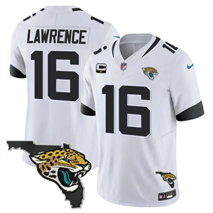 Men's Jacksonville Jaguars Florida Patch Vapor Jersey - All Stitched Trevor Lawrence #16
