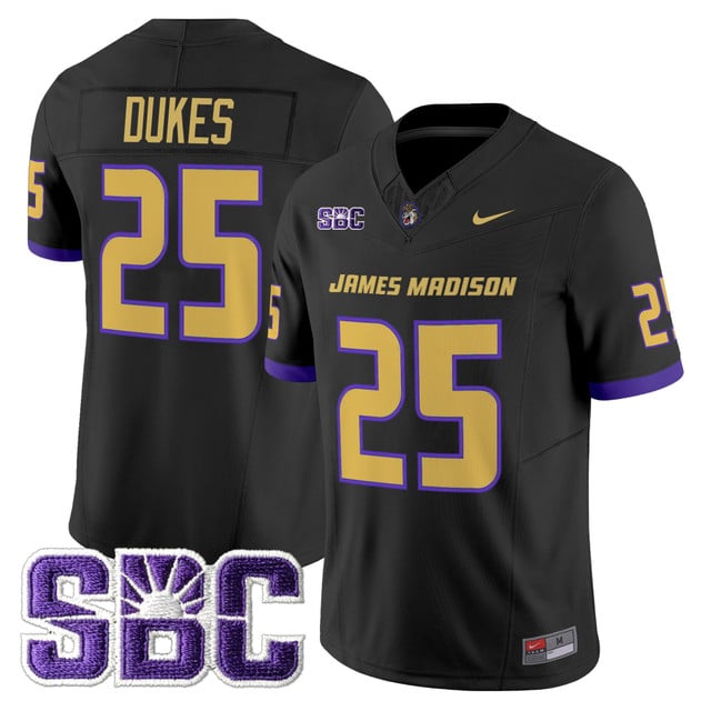 Men's James Madison Dukes 2025 Vapor Limited Jersey - All Stitched #25 Dukes