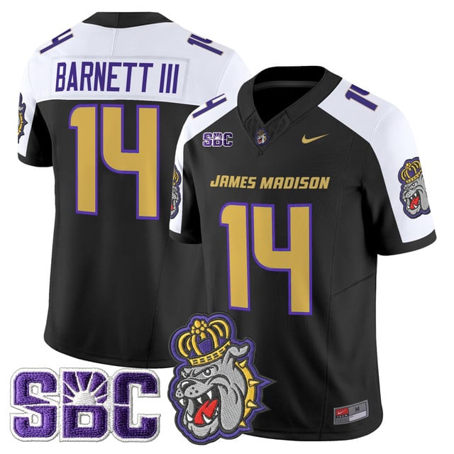 Men's James Madison Dukes 2025 Vapor Limited Jersey - All Stitched Alonza Barnett III    14