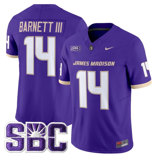 Men's James Madison Dukes 2025 Vapor Limited Jersey - All Stitched Alonza Barnett III14