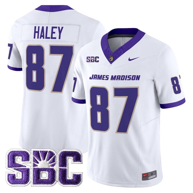Men's James Madison Dukes 2025 Vapor Limited Jersey - All Stitched Charles Haley  87