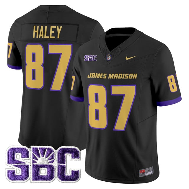 Men's James Madison Dukes 2025 Vapor Limited Jersey - All Stitched Charles Haley