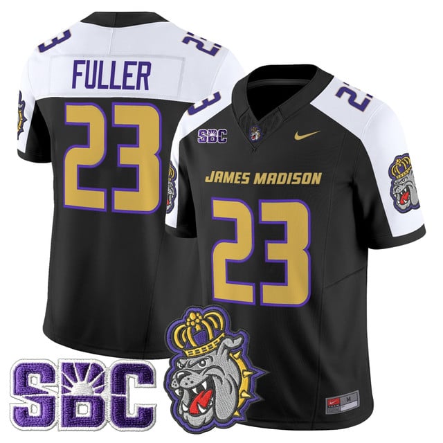Men's James Madison Dukes 2025 Vapor Limited Jersey - All Stitched Jordan Fuller    23
