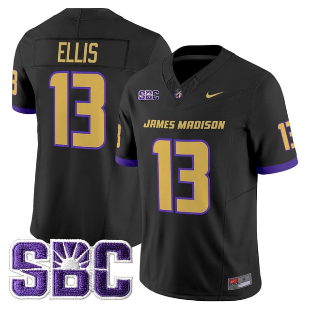 Men's James Madison Dukes 2025 Vapor Limited Jersey - All Stitched Landon Ellis
