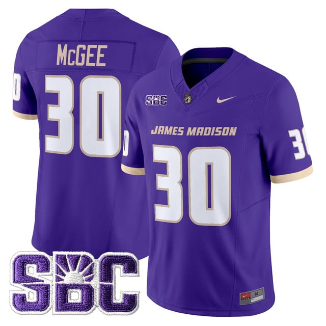 Men's James Madison Dukes 2025 Vapor Limited Jersey - All Stitched Scotty McGee30