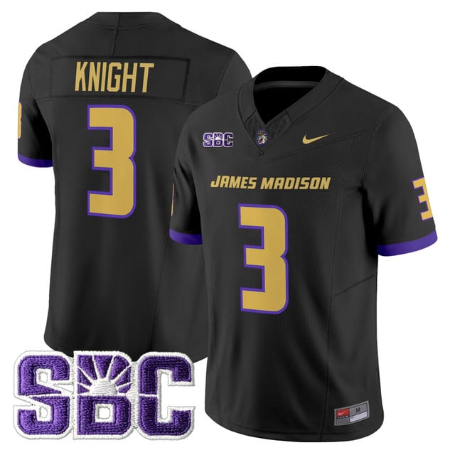 Men's James Madison Dukes 2025 Vapor Limited Jersey - All Stitched Wayne Knight