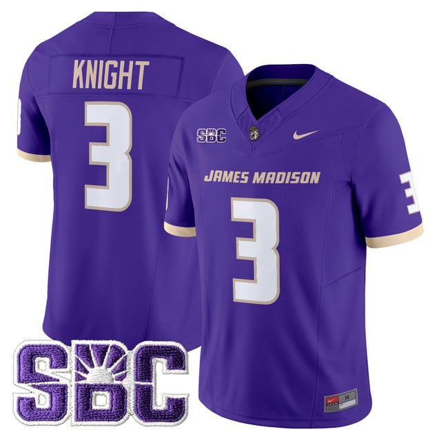 Men's James Madison Dukes 2025 Vapor Limited Jersey - All Stitched Wayne Knight3