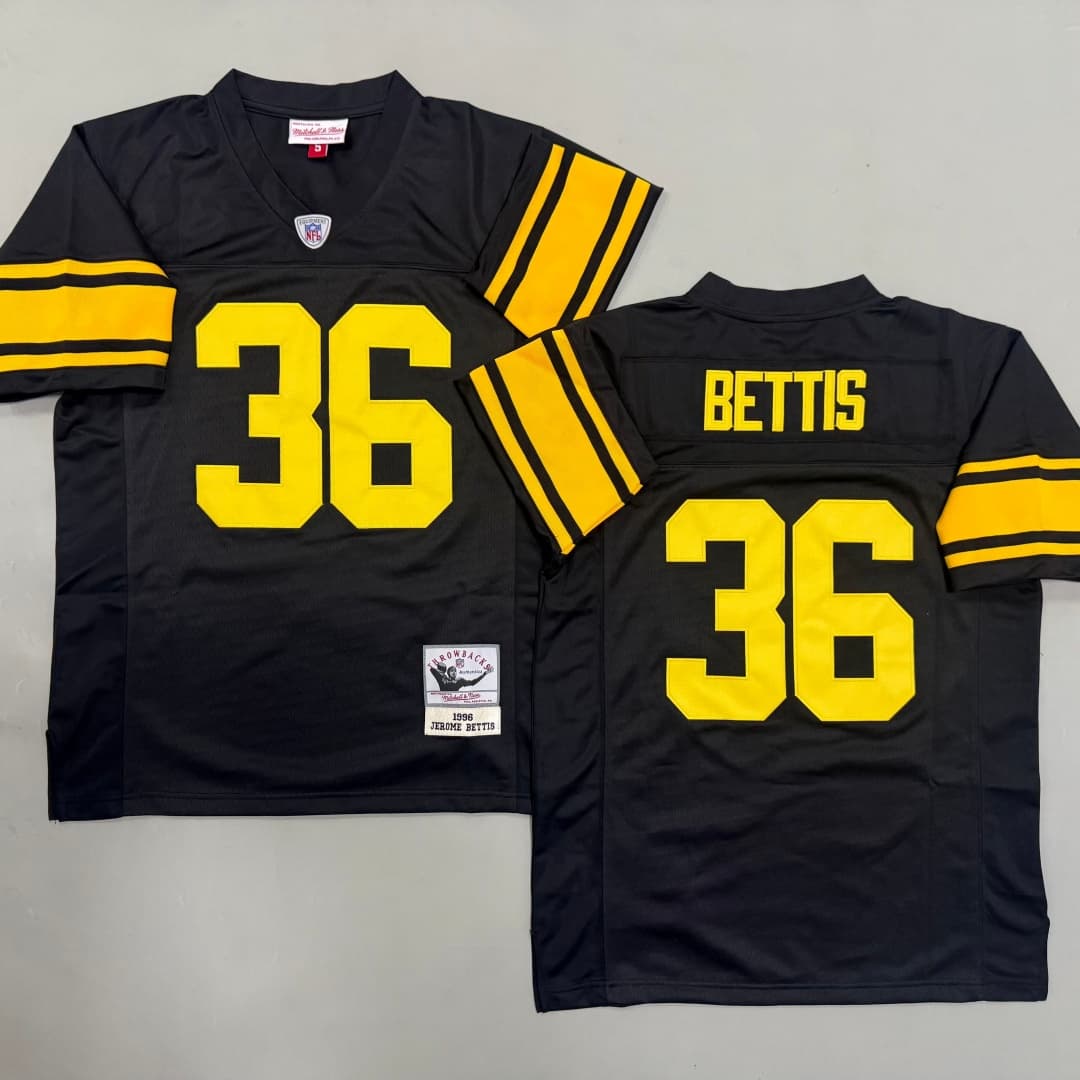 Men's Jerome  Bettis Black Pittsburgh Steelers