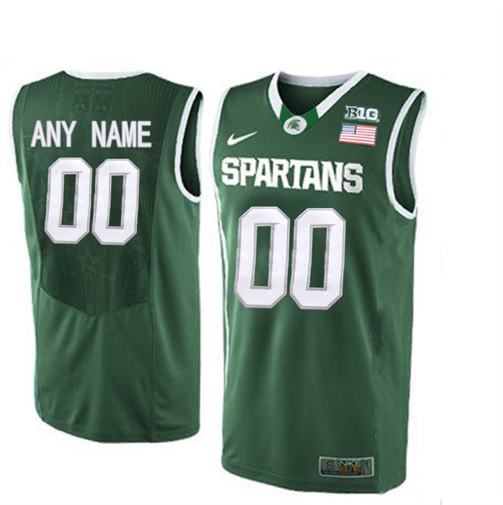 Men's Jersey Male Michigan State Spartans Custom Jersey