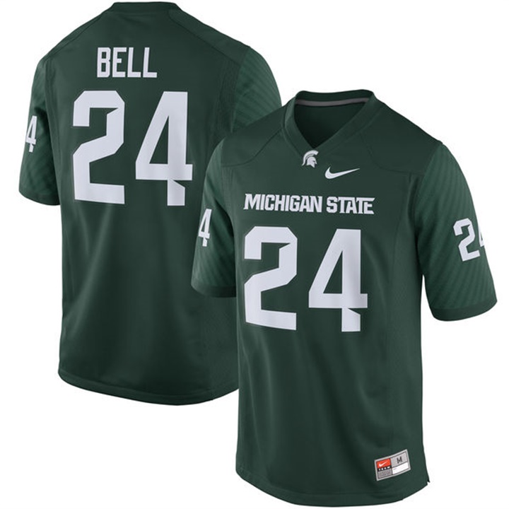 Men's Jersey Male Michigan State Spartans Green Le'Veon Bell Alumni Football Performance Jersey