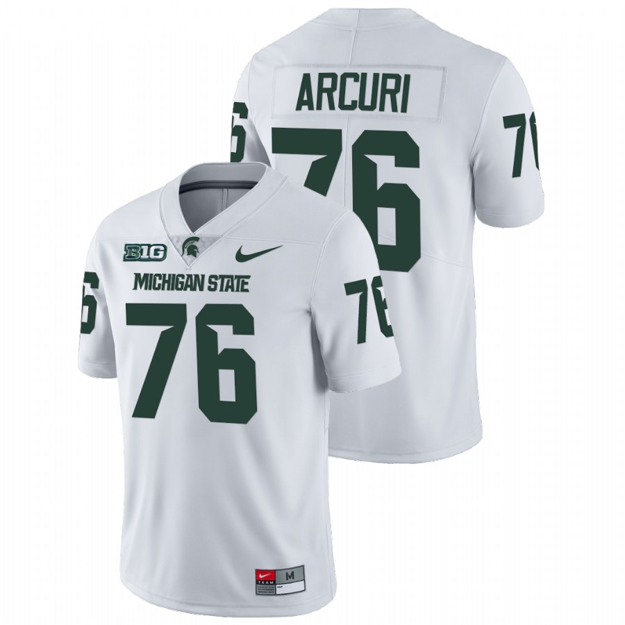 Men's Jersey Michigan State Spartans AJ Arcuri White Limited College Football Jersey