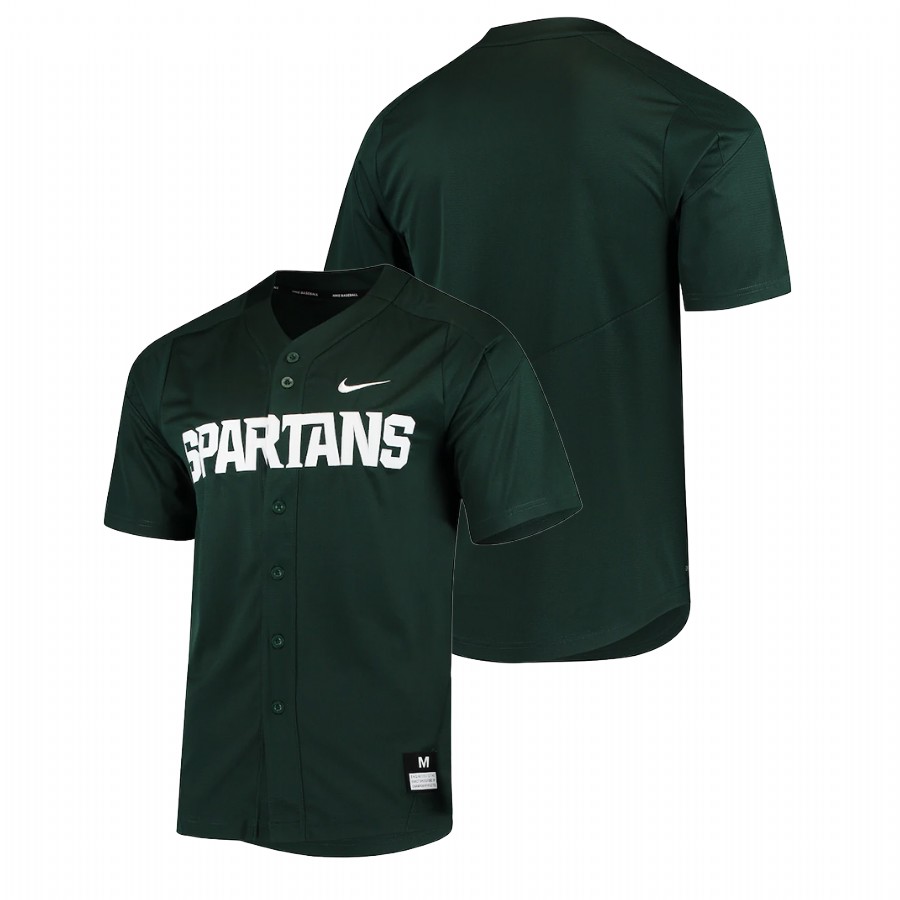 Men's Jersey Michigan State Spartans College Baseball Custom Vapor Untouchable Elite Green Jersey