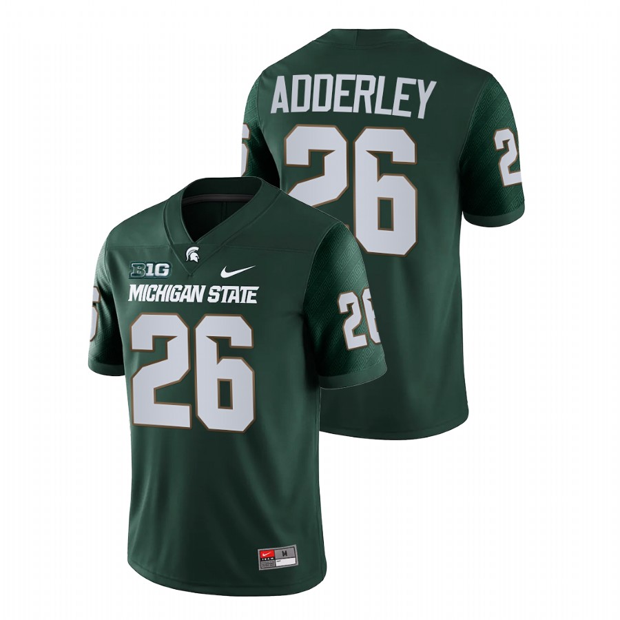 Men's Jersey Michigan State Spartans Herb Adderley Green College Football NFL Game Jersey