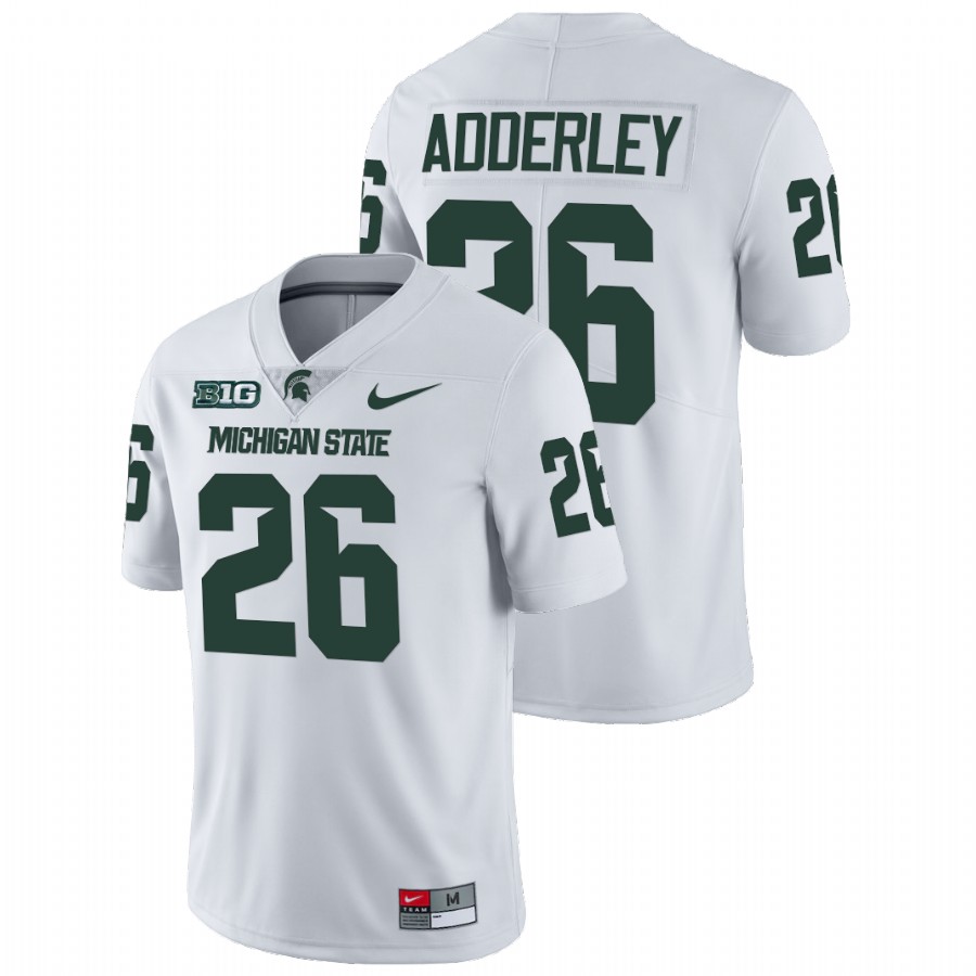 Men's Jersey Michigan State Spartans Herb Adderley White NFL Limited College Football Jersey