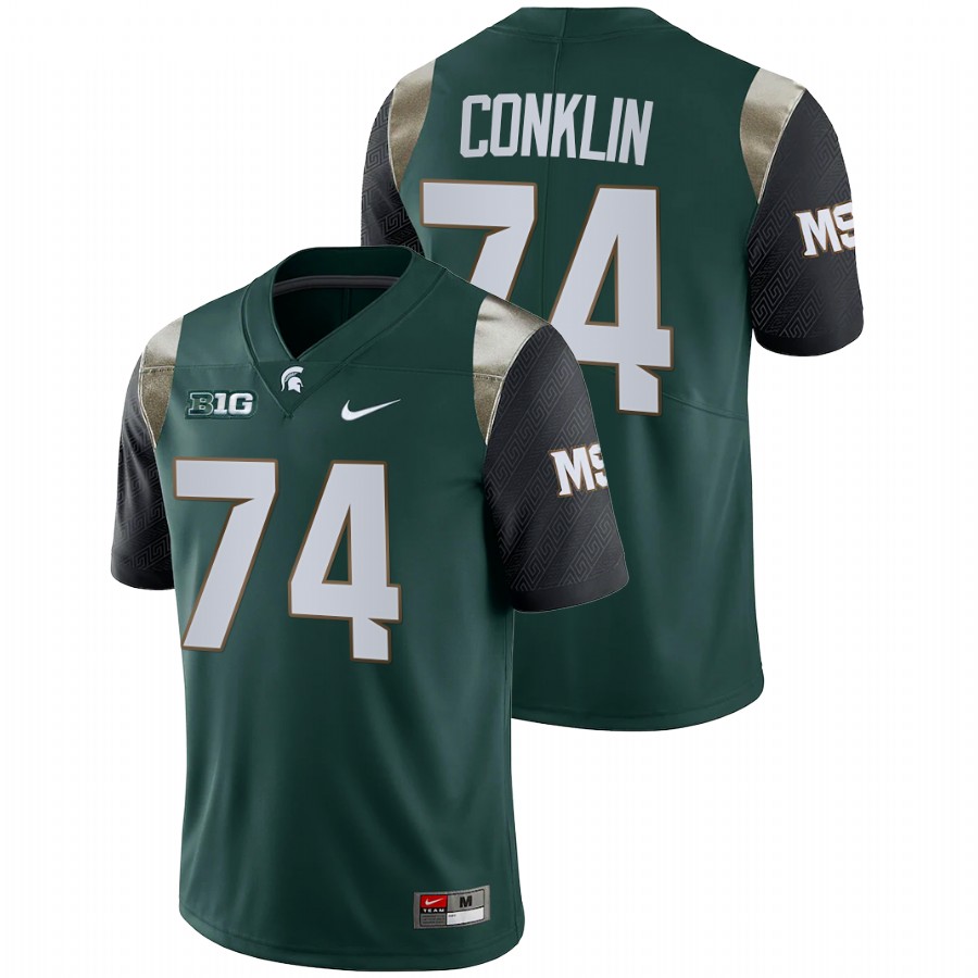 Men's Jersey Michigan State Spartans Jack Conklin Green College Football NFL Limited Jersey