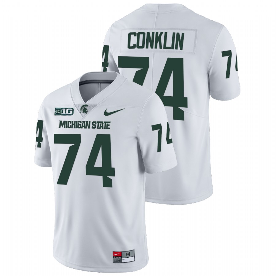 Men's Jersey Michigan State Spartans Jack Conklin White NFL Limited College Football Jersey