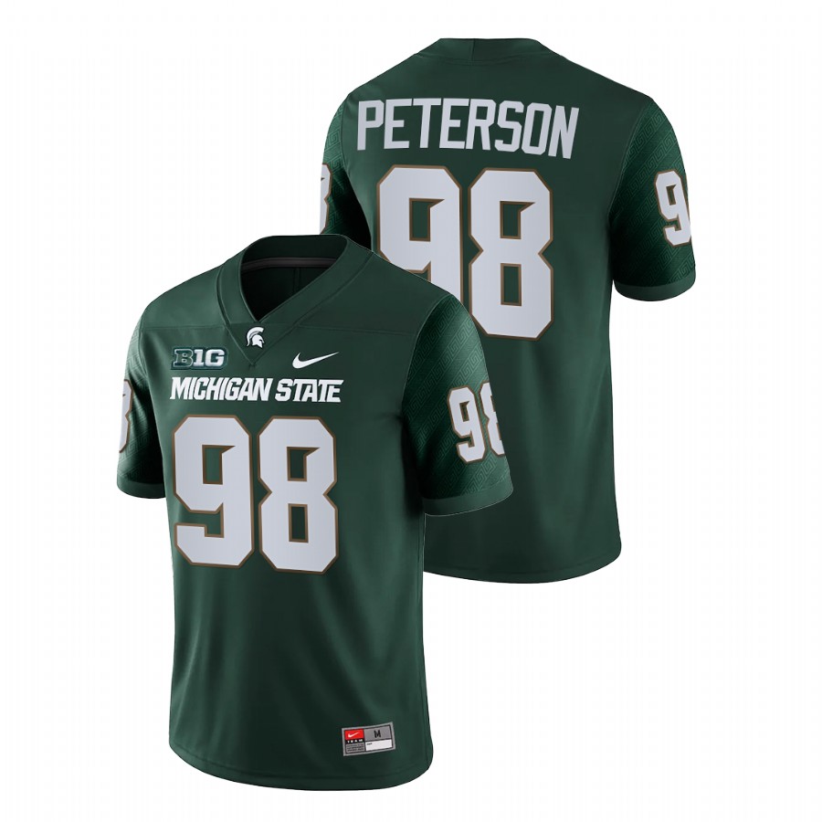 Men's Jersey Michigan State Spartans Julian Peterson Green College Football NFL Game Jersey