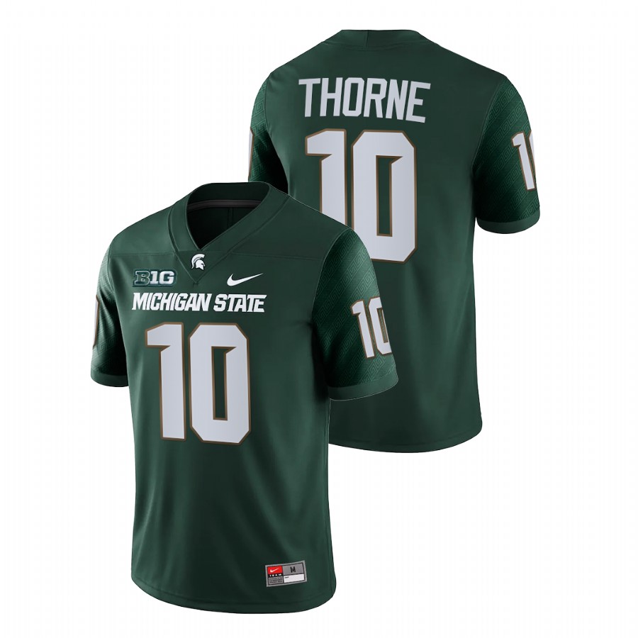 Men's Jersey Michigan State Spartans Payton Thorne Green College Football Game Jersey