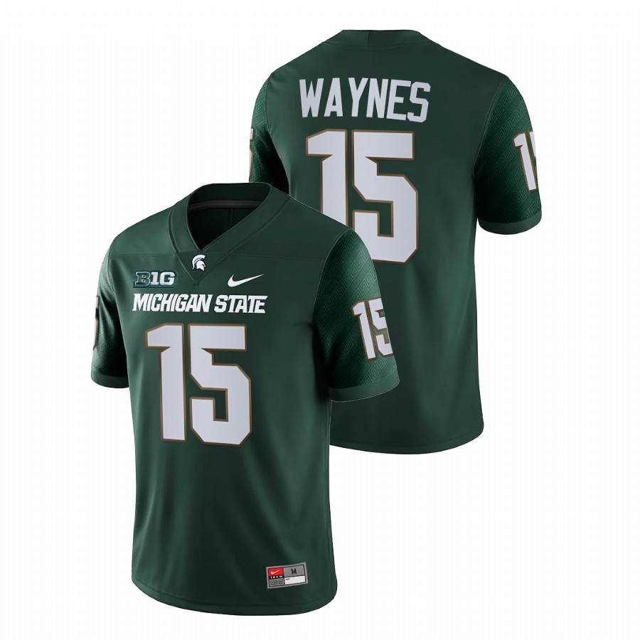 Men's Jersey Michigan State Spartans Trae Waynes Green College Football NFL Game Jersey