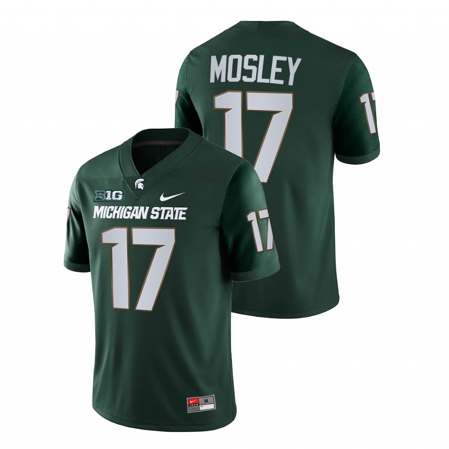 Men's Jersey Michigan State Spartans Tre Mosley Green College Football Game Jersey