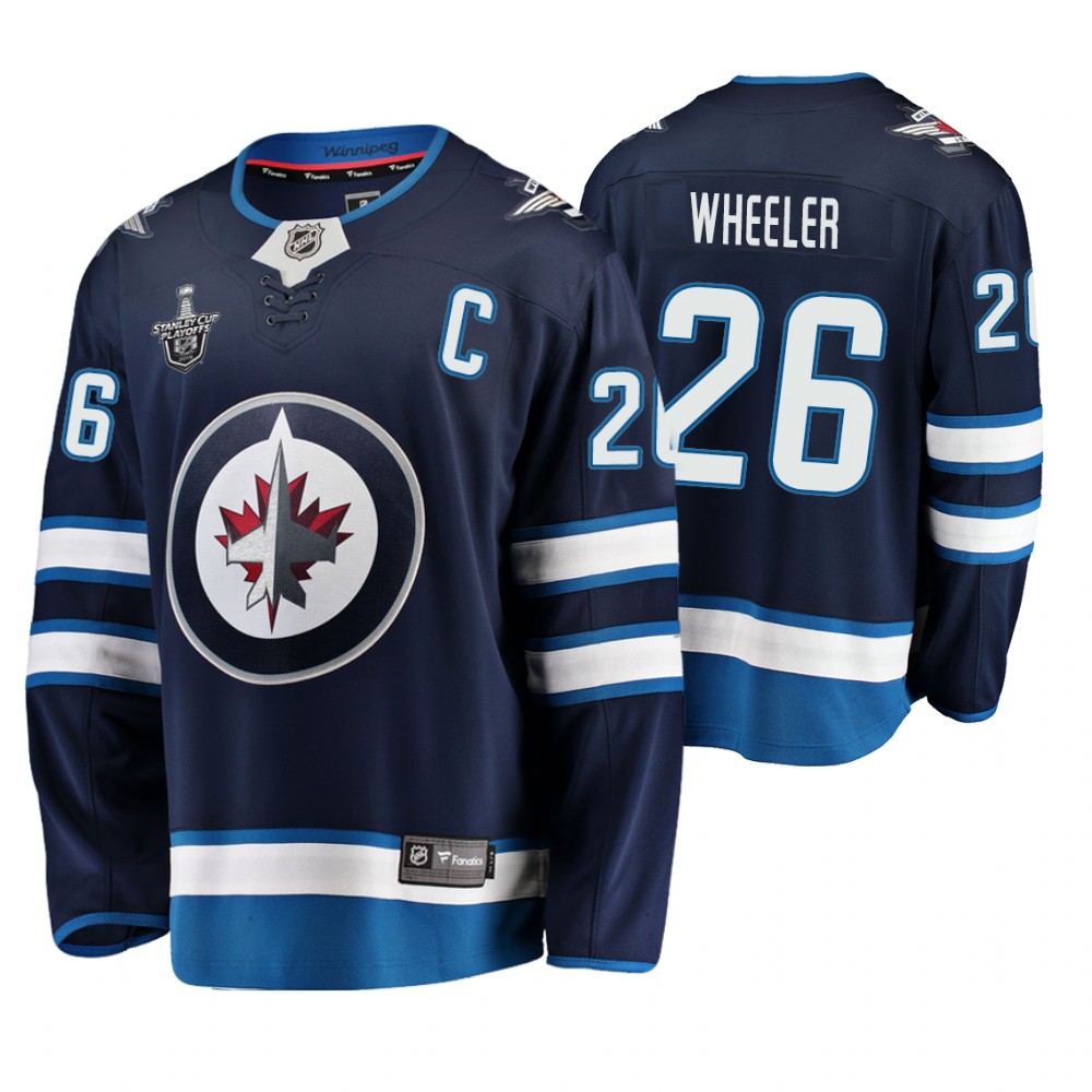 Men's Jets #26 Blake Wheeler Stanley Cup Playoffs Breakaway Jersey