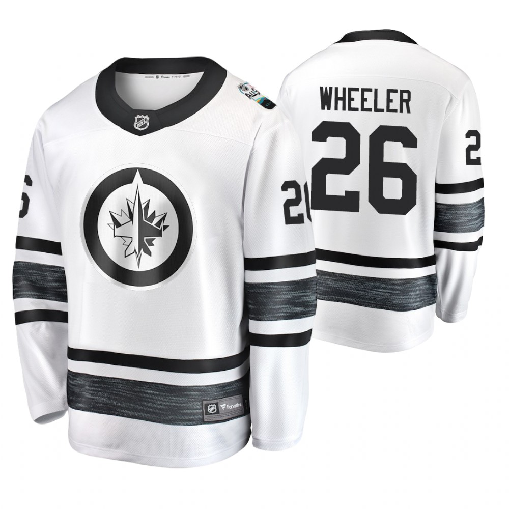 Men's Jets #26 Blake Wheeler White 2019 NHL All-Star Jersey