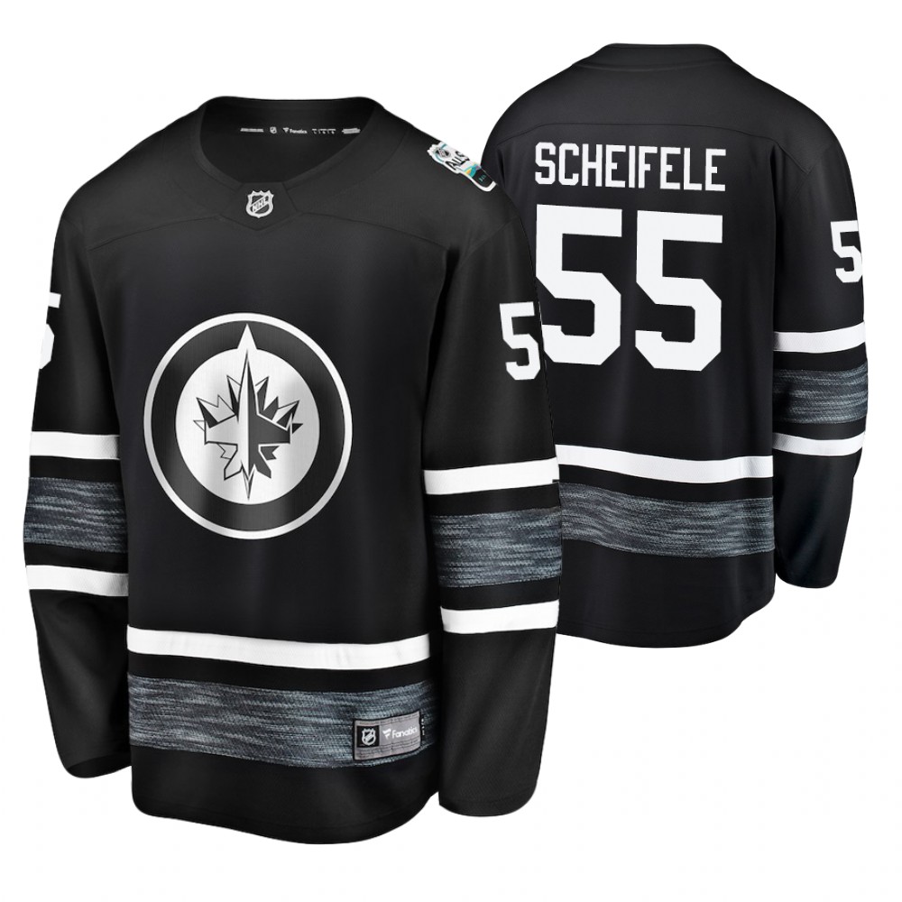 Men's Jets #55 Mark Scheifele Black 2019 NHL All-Star Jersey